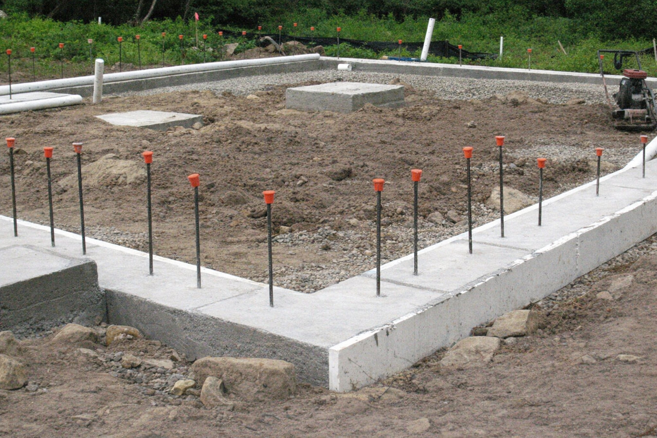 Concrete footings in Hesperia, CA