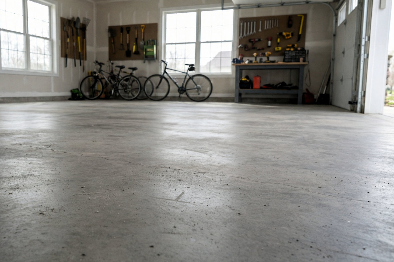 Garage floor concrete in Hesperia, CA