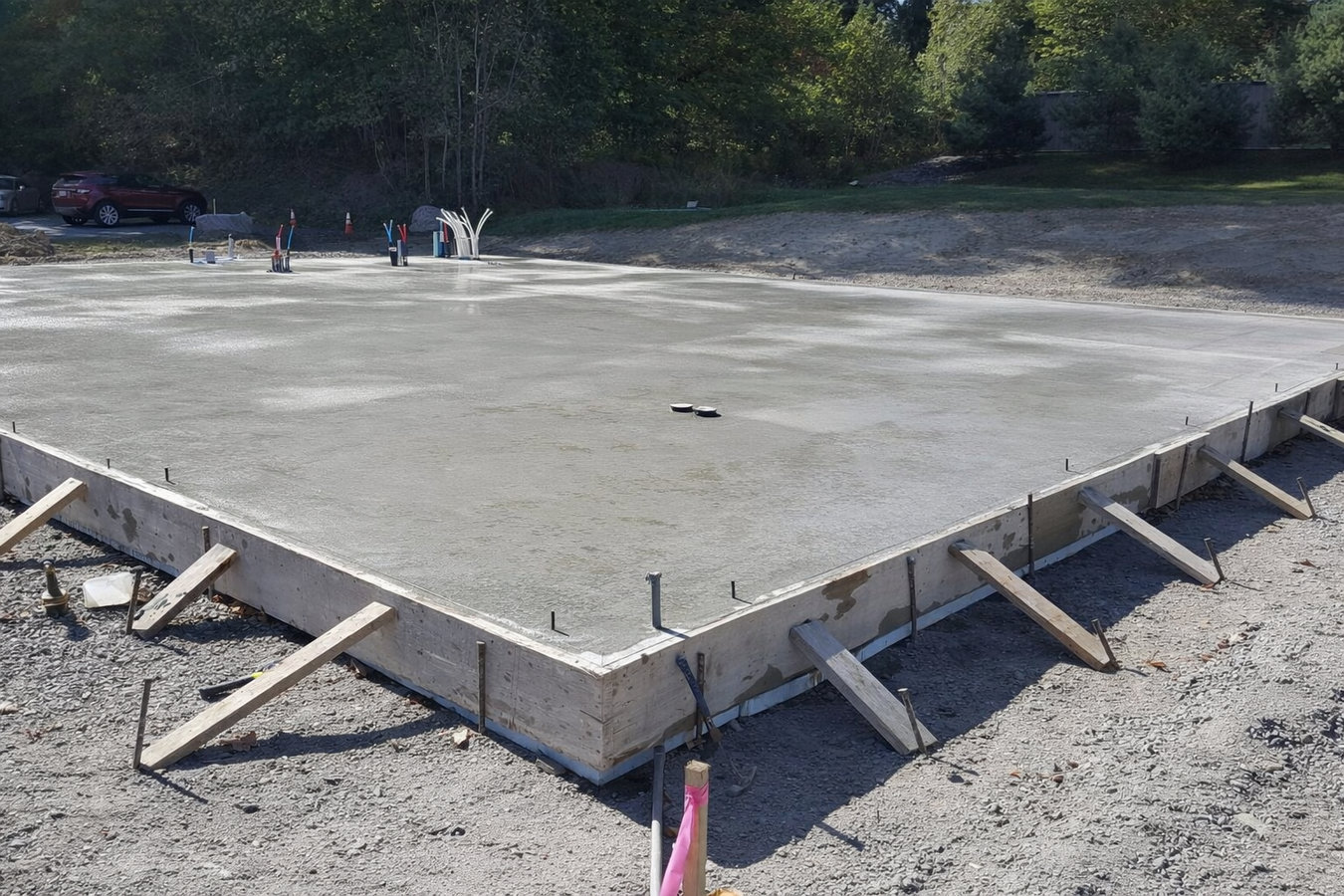 Slab foundation building in Hesperia, CA